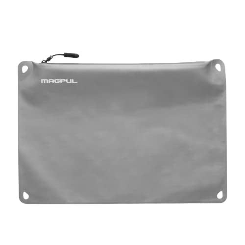Magpul DAKA Lite Pouch Zippered Tactical Range Tool and Gear Bag - color: Gray, size: Large (9" x 13")