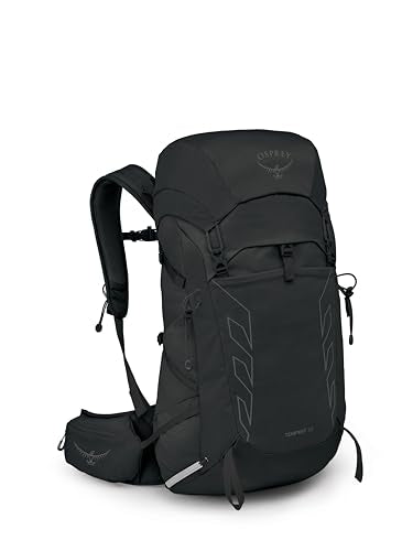 Osprey Tempest 33L Women's Lightweight Hiking Backpack - Daypack for Travel & Camping, Black/Coal Grey,Extended Fit - color: Black/Coal Grey, size: 33L - Extended Fit