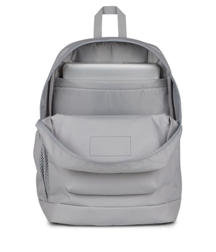 JanSport Cross Town Plus Backpack - Large Main Compartment, Side Water Bottle Pocket, 15-Inch Padded Laptop Sleeve - Grounded Grey - color: Grounded Grey