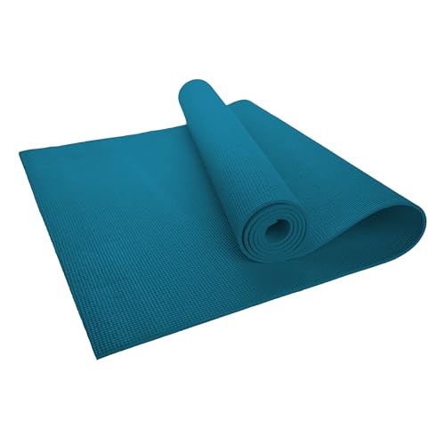10-Pack Yoga Mat, 68" x 24" Non Slip Exercise Mat, 4mm Thick Gym Mat for Fitness and Stretching, Bulk Non Toxic Yoga Mats for Schools and Studios - color: Teal