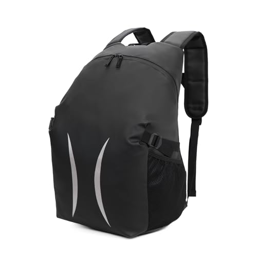 Motorcycle Helmet Backpack，15.6-inch Laptop Compartment, High Reflective Strips, Ideal for Riders’ Commuting & Fitness.