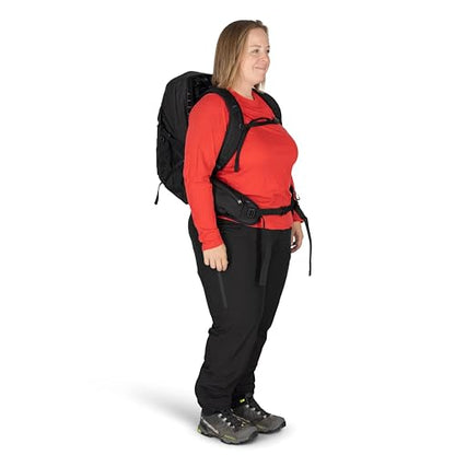 Osprey Tempest 22L Women's Lightweight Hiking Backpack - Small Daypack for Travel & Camping, Black/Coal Grey, Extended Fit - color: Black/Coal Grey, size: 22L - Extended Fit