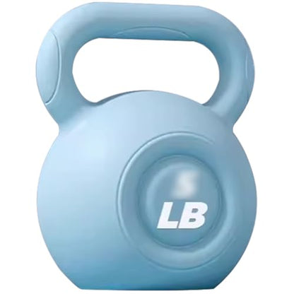 Kettlebell Weights Women's Fitness Shaping Kettle Ball, Home Strength Training Equipment, No Damage to The Floor, Slimming Arms/Swinging/Squatting(Blue,20LB)