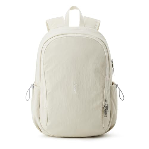 G4Free 15L Hiking Backpack, Bookbag for Students, Lightweight Water Resistant Daypack for Travel School College Women Men (Beige) - color: Beige
