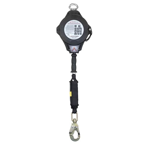 Malta Dynamics Edgehog Self Retracting Lifeline – 50’ Leading Edge Fall Protection Yoyo Cable, Class 2 Retractable Lanyard with Quick-Action Brake, OSHA and ANSI Compliant Safety Lanyard - size: 50 Foot