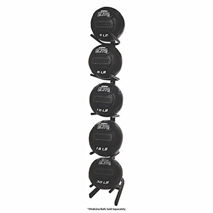 Champion Sports Rhino Promax Wall Balls - Soft Shell Non-Slip Grip for Weightlifting, Plyometrics, Cross Training, & Home Gym - style: U-Ring Single Storage Tree