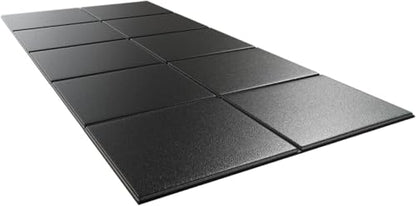 51" x 23.6" 4mm Compact Walking Pad Mat for Carpet Floors, Foldable Under Desk Treadmill Mat for Hardwood Floor,Waterproof Indoor Exercise Stationary Bike,Compact Elipitial, Gym Equipment, Black