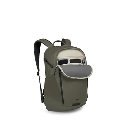 Osprey Axis Laptop Backpack – Sleek Everyday Pack with Laptop Sleeve, Water Bottle Pockets & Compression Straps - color: Earl Grey