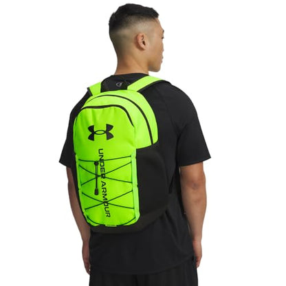 Under Armour Unisex Hustle Sport 6.0 Backpack, (389) Hyper Green/Black/Black, One Size Fits Most - color: (389) Hyper Green / Black / Black, size: One Size Fits Most