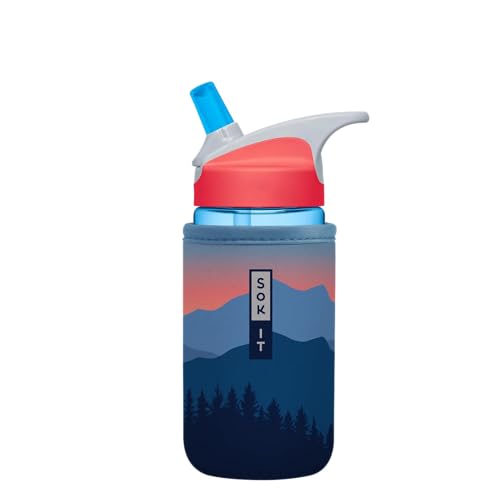 Sok It BotlSok Water Bottle Sleeve Insulated Neoprene Cover (Blue Ridge, Fits 12oz CamelBak or Nalgene) - color: Blue Ridge, size: Fits 12oz CamelBak or Nalgene