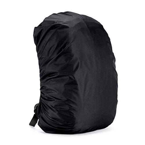 LassZone Backpack Cover Rain Cover, Waterproof 30-70L Rucksack Cover Bag Perfect for Hiking Camping Traveling Cycling Outdoor Acclivities Black - size: 30L-45L