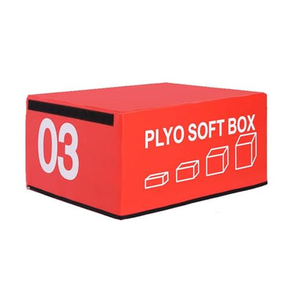 Foam Reinforced Box Stackable Soft Plywood Box Anti-Skid Safety, Used for Jumping Strength Training and Physical Training Suitable for Home Gym - size: 90*75*45cm