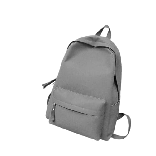 Urban Minimalist Solid Color Backpack with 14" Laptop Sleeve – Lightweight Daily Carry for Travel & Commute (gray) - color: Gray