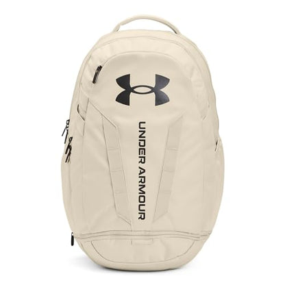 Under Armour Unisex Hustle 5.0 Backpack - color: (279) Stone / / Metallic Gun Metal