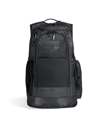 ARENA All Set Sports Swim Backpack Athletes Gym Rucksack Multisport Daypack Large Size Training Gear Equipment Bag 45 Liters - color: Black