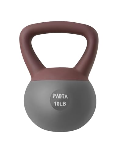 PAETA Soft Kettlebell for Home Fitness – Anti-Slip Grip & Wide Handle Design,Soft Kettlebell Set, Gentle Floor-Friendly Impact – 10lbs, 15lbs, 21lbs, for Home Functional Training - color: 10lbs Red