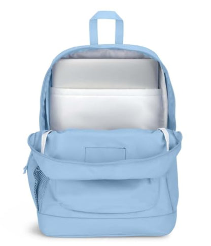 JanSport Cross Town Plus Backpack - Large Main Compartment, Side Water Bottle Pocket, 15-Inch Padded Laptop Sleeve - Blue Dusk - color: Blue Dusk