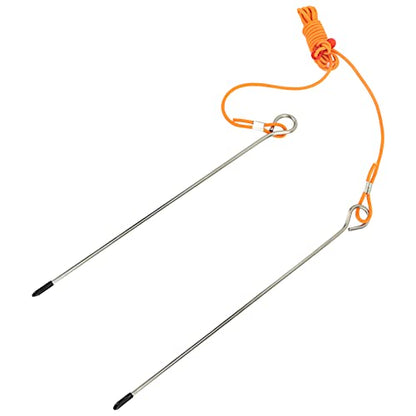 Golf Alignment Stick Swing Trainer Aid, Golf Training Equipment with Adjustable Elastic String 2.5M - 5M, Metal Posture Corrector for Putting and Swing Practice