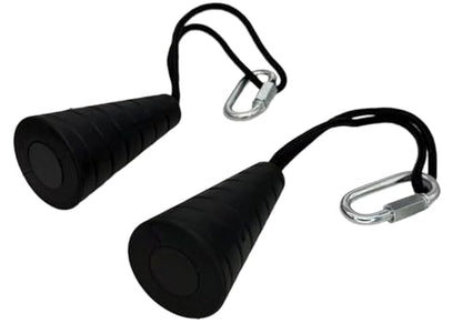 Tricep Rope Attachment & Neutral Grip Handle Set, Compatible with Cable Pull Machines, Suspension Trainers, Pull Up Bars, Resistance Bands, Home Gym Equipment