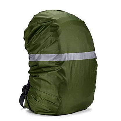 Waterproof Rucksack Cover Backpack Rain Cover 30L-100L for Travel Climbing Hiking (Army Green-Reflective, 90L-100L) - color: Army Green-reflective, size: 90L-100L