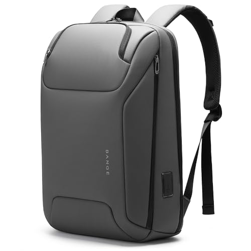 FUTURE AESTHEICS Business Laptop Backpack for Men,Women，15.6 Inch Water Resistant Travel smart Laptop Backpack Carry On Backpack with USB Charging Port，Large Business Work Durable Computer Bag, Grey - color: Grey