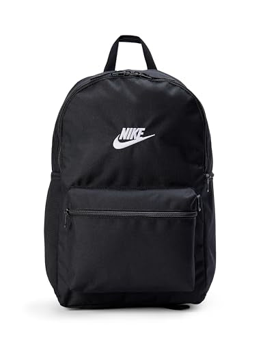 Nike Unisex Adult Classics Heritage 2.0 Backpack (23L) | Mens and Womens - color: Black/Black/White