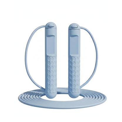 2-in-1 Cordless Jump Rope with Digital Counter, Adjustable Steel Wire & Weighted Handles for Indoor Cardio Fitness