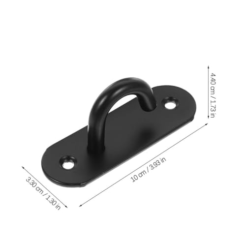 COHEALI 4 Pieces Stainless Steel Wall Anchor Hooks Heavy Duty Resistance Band Mount for Gym Workout and Yoga Strap Hanging, Large Open Ceiling Hooks for Home Fitness