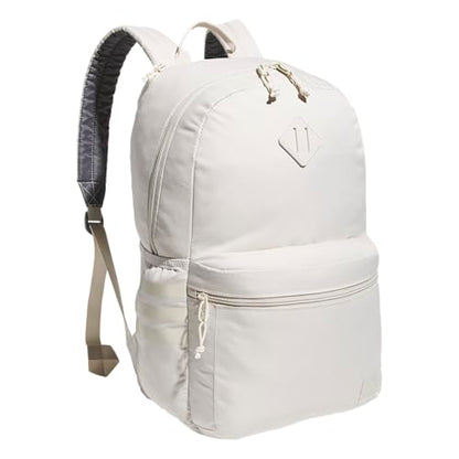 adidas Classic 3-Stripe Backpack for Laptop, School and Travel, 28L - color: Alumina Beige/Grey Four/5.0