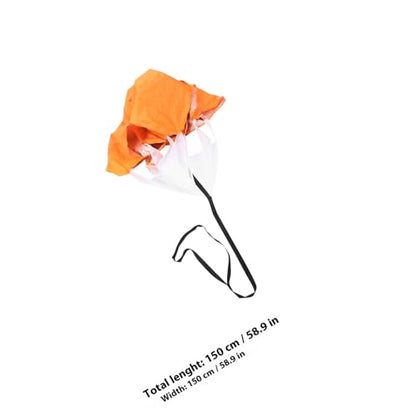 Cabilock Resistance Training Speed Parachute with Silver Coating, Orange Sprint Speed Training Equipment for Running Agility and Explosive Power Conditioning