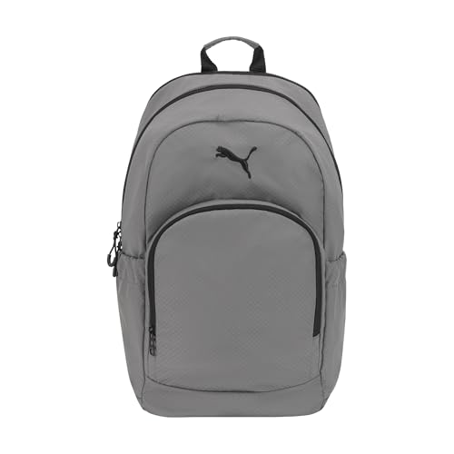 PUMA Women's Stellar Backpack with Luggage Strap, Padded Adjustable Straps & Water Bottle Pockets, Cast Iron, One Size - color: Cast Iron