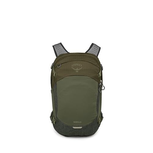 Osprey Nebula Commuter Backpack - Everyday Bag with Laptop Sleeve and Bottle Pockets, Moss Green/Earl Grey Heather - color: Moss Green-earl Grey Heather