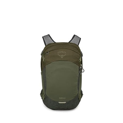 Osprey Nebula Commuter Backpack - Everyday Bag with Laptop Sleeve and Bottle Pockets, Moss Green/Earl Grey Heather - color: Moss Green-earl Grey Heather