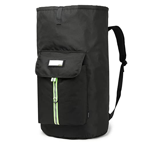 laundry bag backpack,extra-large heavy duty laundry bags,laundry backpack for college students,drawstring closure (Black Laundry Backpack Bag) - color: Black Laundry Backpack Bag