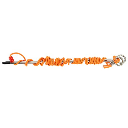 Golf Alignment Stick Swing Trainer Aid, Golf Training Aid Equipment with Elastic String, Telescopic 2.5M - 5M Metal Practice Rod for Posture Correction and Putting