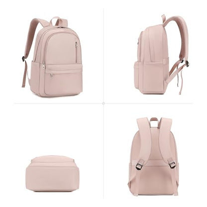 BAGOK Lightweight Nylon Backpack for Women & Men – Foldable, Large Capacity, Ideal for School, Travel & Work - color: Pink