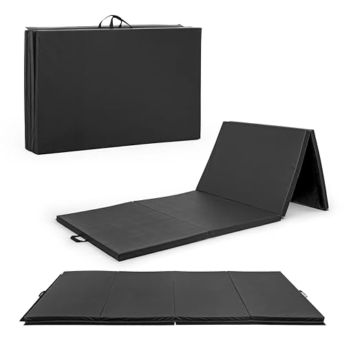 CAP Barbell All Purpose Folding Anti Tear Exercise Training Aerobic Fitness Gym & Gymnastics Balance Mat | Multiple colors - color: Black, style: 10' x 4' x 3.0" Thick