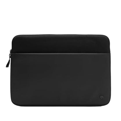 Incase A.R.C. Sleeve with ReSpun Recycled Polyester - 15 inch and 16 inch MacBook/Laptop & iPad/Tablet Case - Cushioned Faux Fur Lining, External Zippered Slip Pocket - Black - color: Black