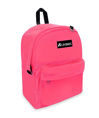Everest 2045CR Classic Backpack, Hot Pink, One Size - color: Hot Pink, size: One Size
