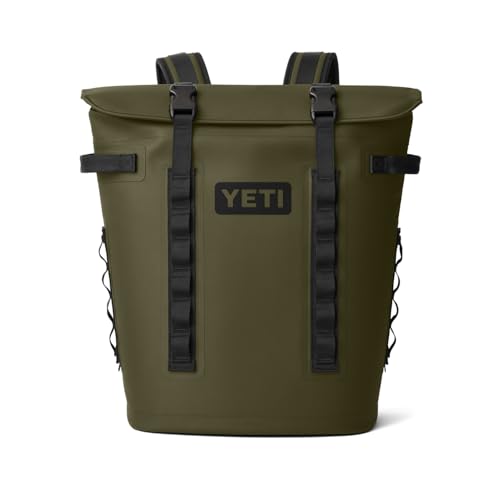 YETI Hopper M Series Backpack Soft Sided Coolers with MagShield Access - color: Olive, size: M20