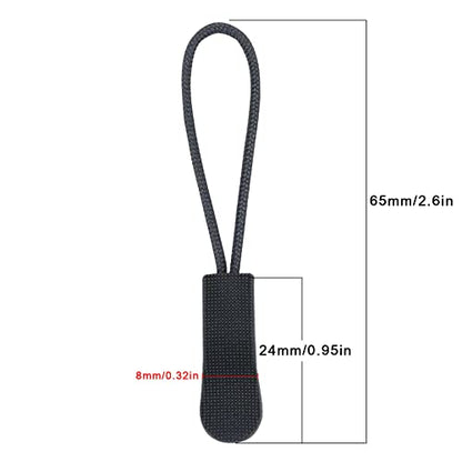 Urmspst 20PCS Zipper Pulls Replacement Zipper Tabs, (Cool Grey) - color: 26. Cool grey