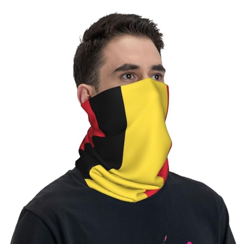 Flag of Belgium Prints Multifunctional Sport Headband – Seamless Stretch Neck Gaiter for Hiking, Biking, Running & Outdoor Activities – Soft, Quick-Dry, No-Fade Design