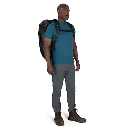 Osprey Transporter Lightweight Travel Duffel Bag - Extra Large Water Resistant Durable Gear Bag for Men and Women - color: Pine Leaf/Earl Grey, style: 65l