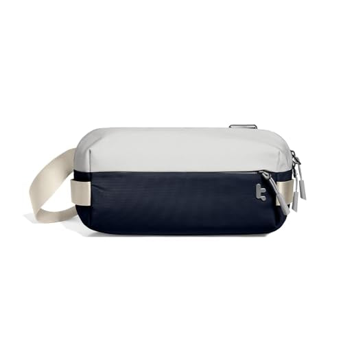 tomtoc Compact EDC Sling Bag 3L-10L, Minimalist Crossbody Bag Chest Shoulder Pack for Men Women, X-pac/Recycled Polyester - color: Blue & White, size: S(Fits iPad Mini)