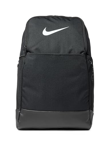 Nike Unisex Adult Gameday Brasilia 9.5 Training Backpack (24L or 30L) | Mens and Womens - color: Black/Black/White, size: Medium