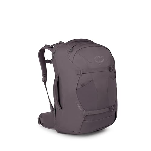 Osprey Fairview 40L Women's Travel Backpack - Carry On Bag with Laptop Sleeve and Toiletry Pocket, Graphite Purple - color: Graphite Purple, style: 40l