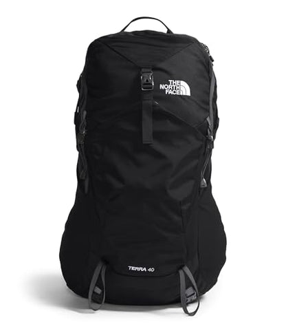 The North Face Terra 40 Backpack - Unisex Hiking Pack, Padded Hipbelt, Pole & Ice Axe Attachments, Hydration Sleeve, TNF Black/Asphalt Grey-NPF, Large/X-Large - size: Large-X-Large
