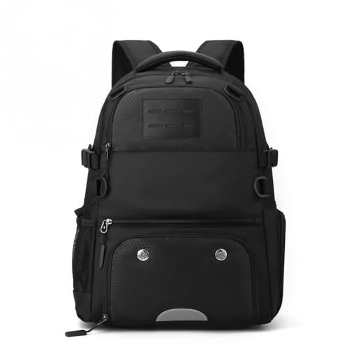 Soccer Bags with Ball Holder and Shoe Compartment Soccer Backpack with Reflective Strips Large Basketball Backpack - color: Black