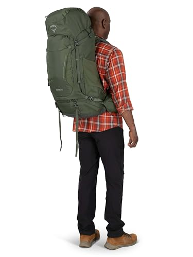 Osprey Kestrel 58L Men's Backpacking Backpack, Black, S/M
