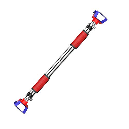 GUOYANHOME Door Frame Horizontal Bar, Wall Mount Exercise Bar Without Screw Installation, Doorway with Locking Mechanism, Workout Bar with 63-140CM Adjustable Width - size: 63-74cm